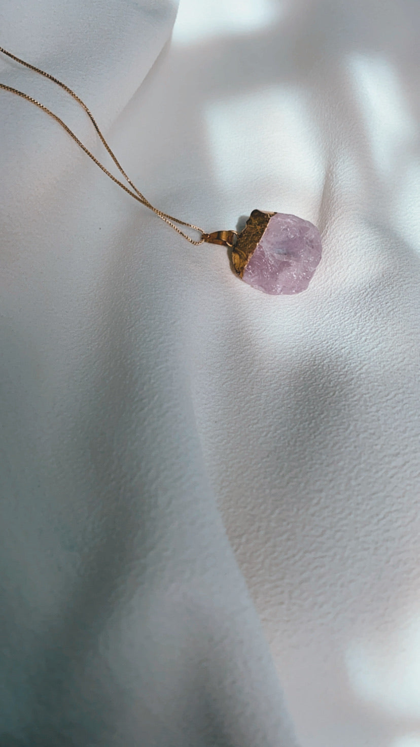 Purple Amethyst Raw Stone Necklace - Always Sunday Shop